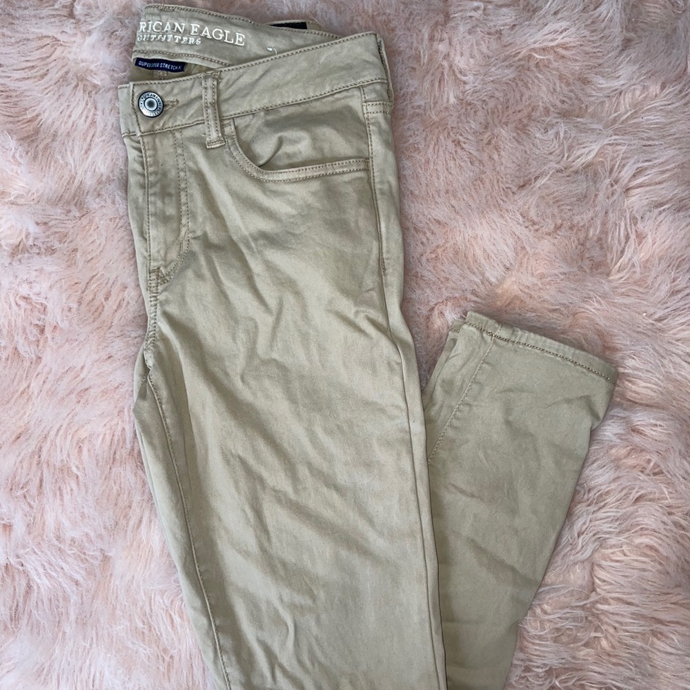 AE Super stretchy khaki jeans 10R